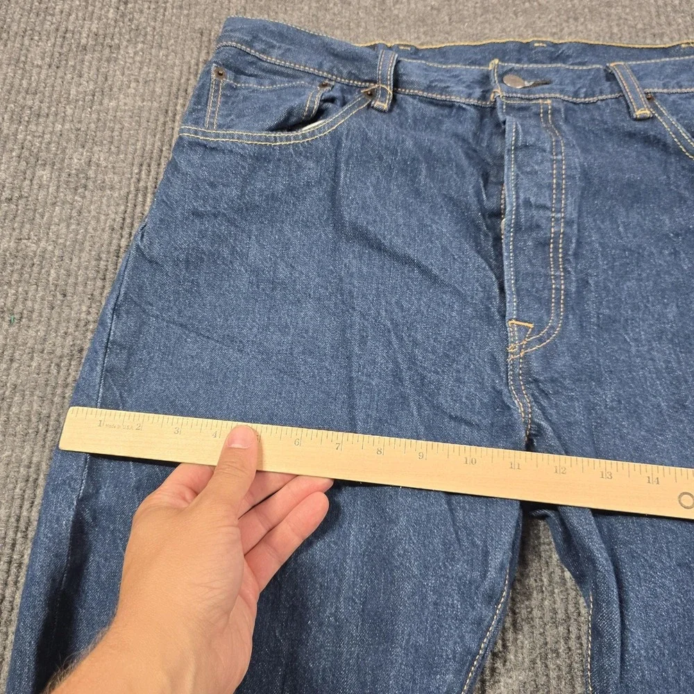 Levi's 501 Jeans Mens 38x32 Blue‎ Straight Regular Medium Wash Button Fly 36x31